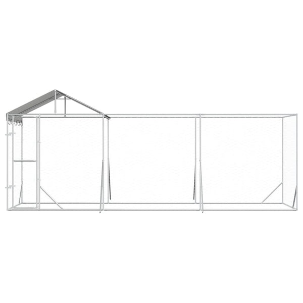 Hundezwinger mit Dach 6x2x2,5m Verzinkt