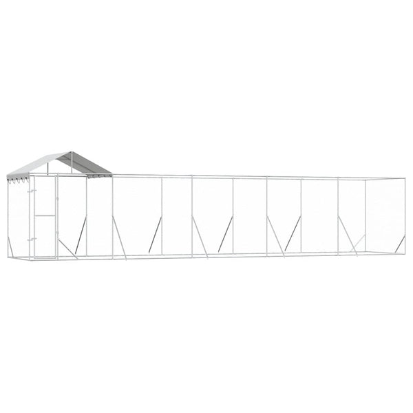 Outdoor Hundezwinger mit Dach 10x2x2,5m