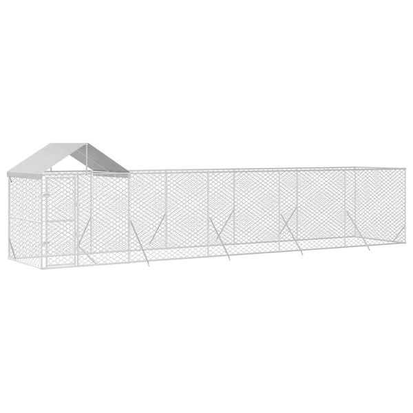 Outdoor Hundezwinger mit Dach 10x2x2,5m
