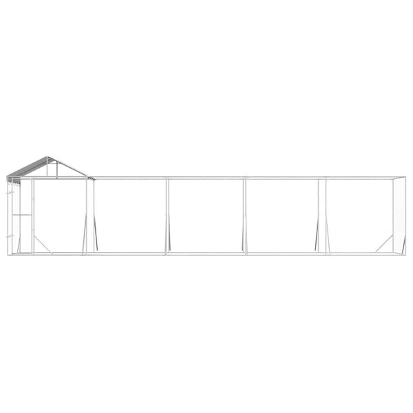 Outdoor Hundezwinger mit Dach 10x2x2,5m