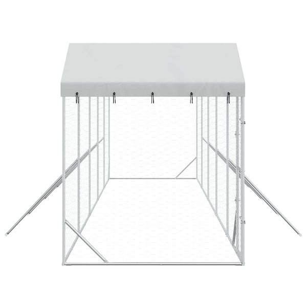 Outdoor Hundezwinger mit Dach 10x2x2,5m