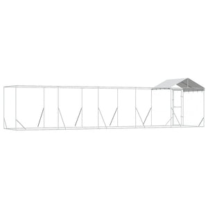 Outdoor Hundezwinger mit Dach 10x2x2,5m
