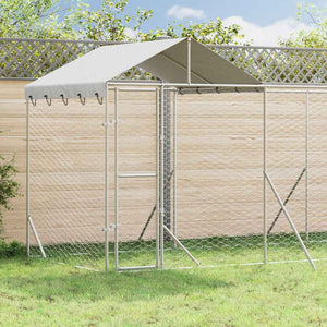 Outdoor Hundezwinger mit Dach 10x2x2,5m