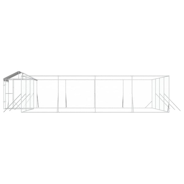 Verzinkter Outdoor-Hundezwinger mit Dach 10x8x2,5m