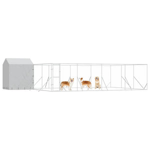 Outdoor Hundezwinger mit Dach 10x6x2,5 m