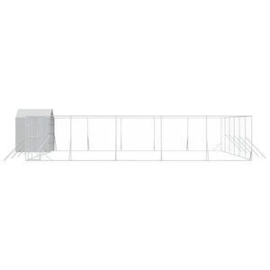 Verzinkter Outdoor-Hundezwinger mit Dach 12x12x2,5m