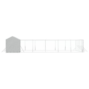 Verzinkter Outdoor-Hundezwinger mit Dach 12x12x2,5m