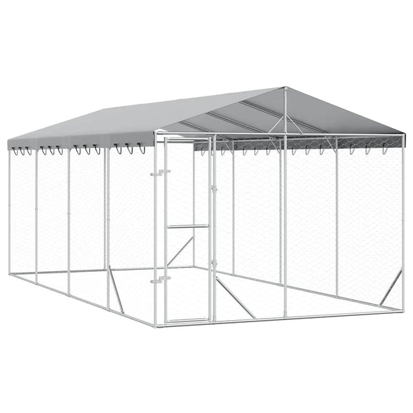 Hundezwinger mit Dach 3x6m Verzinkt