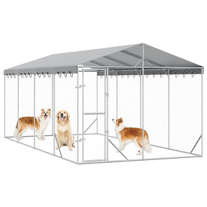 Hundezwinger mit Dach 3x6m Verzinkt