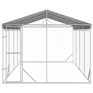 Hundezwinger mit Dach 3x6m Verzinkt