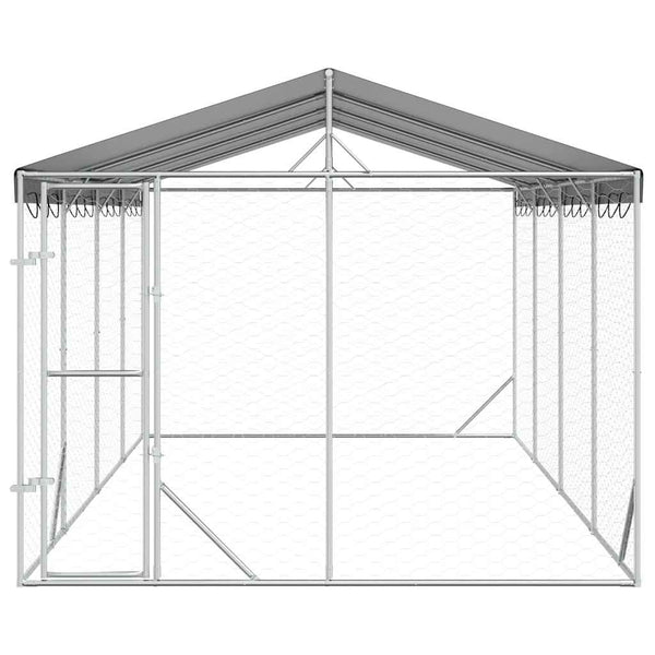 Hundezwinger mit Dach 3x6m Verzinkt