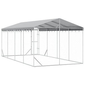 Hundezwinger mit Dach 3x6m Verzinkt