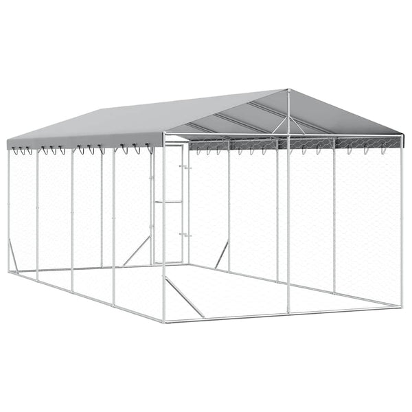 Hundezwinger mit Dach 3x6m Verzinkt