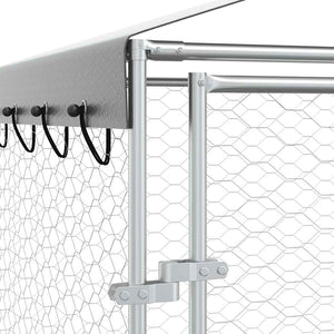 Hundezwinger mit Dach 3x6m Verzinkt