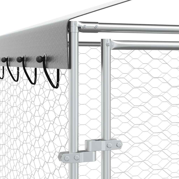 Hundezwinger mit Dach 3x6m Verzinkt
