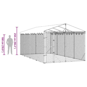 Hundezwinger mit Dach 3x6m Verzinkt