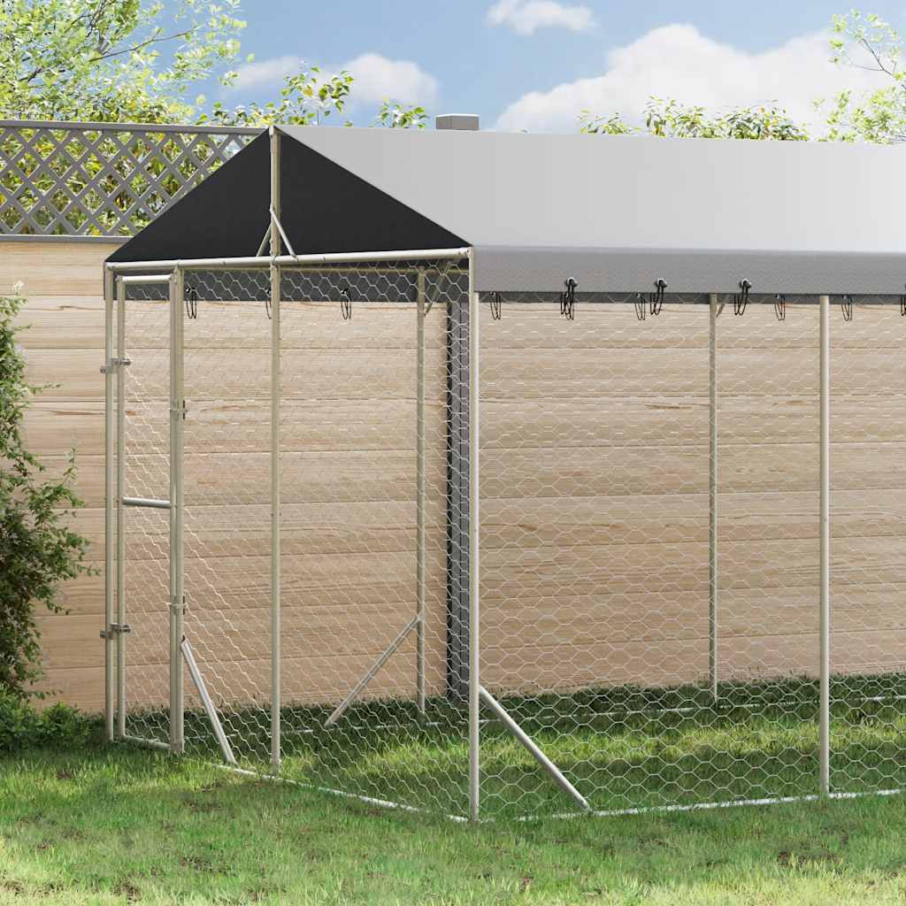 Hundezwinger mit Dach 3x6m Verzinkt