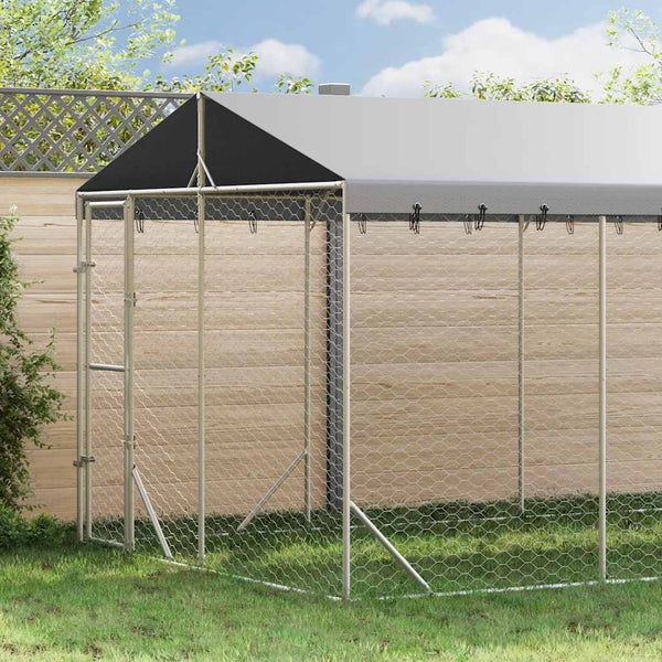 Hundezwinger mit Dach 3x6m Verzinkt
