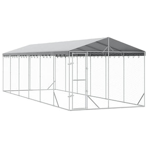 Hundezwinger mit Dach 3x9m Verzinkt