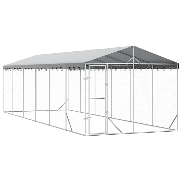 Hundezwinger mit Dach 3x9m Verzinkt