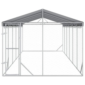 Hundezwinger mit Dach 3x9m Verzinkt