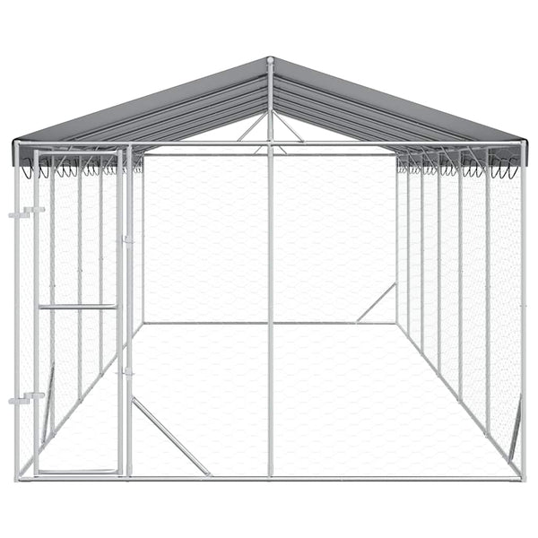 Hundezwinger mit Dach 3x9m Verzinkt