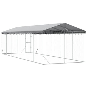 Hundezwinger mit Dach 3x9m Verzinkt