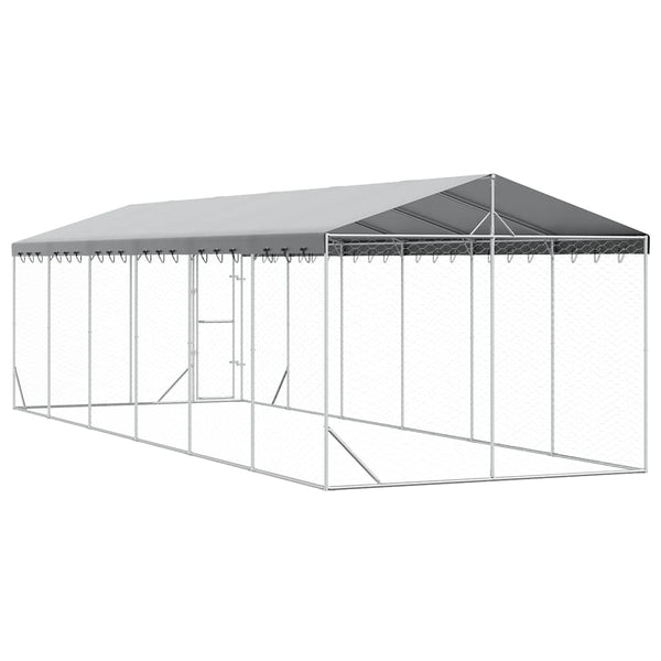 Hundezwinger mit Dach 3x9m Verzinkt