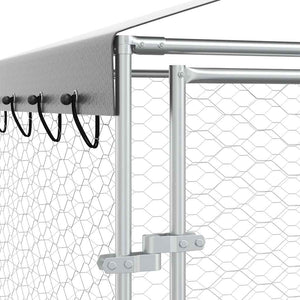 Hundezwinger mit Dach 3x9m Verzinkt