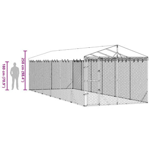 Hundezwinger mit Dach 3x9m Verzinkt