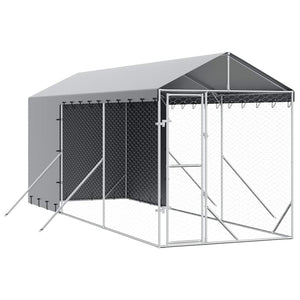 Hundezwinger mit Dach 2x6x2,5m