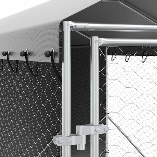 Hundezwinger mit Dach 2x6x2,5m