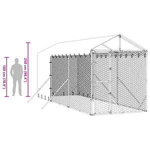 Hundezwinger mit Dach 2x6x2,5m