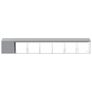 Verzinkter Outdoor-Hundezwinger mit Dach 2x14x2,5m