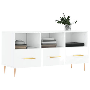 Hochglanz TV-Schrank Weiß 102x36x50 cm
