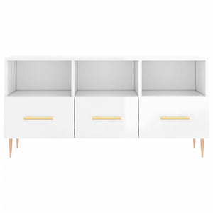 Hochglanz TV-Schrank Weiß 102x36x50 cm