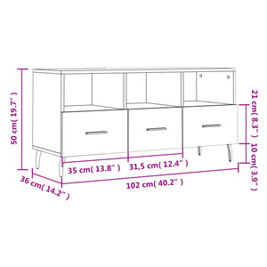 TV-Schrank Sonoma-Eiche 102 cm