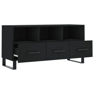 Schwarzer TV-Schrank 102 cm
