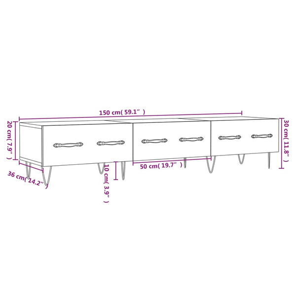 TV-Schrank Sonoma-Eiche 150 cm
