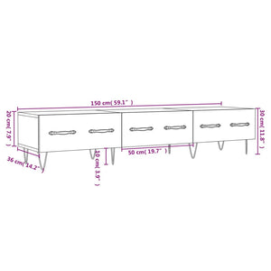 TV-Schrank Räuchereiche 150 cm
