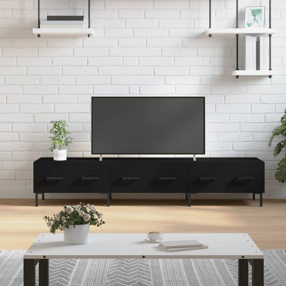 Schwarzer TV-Schrank 150 cm