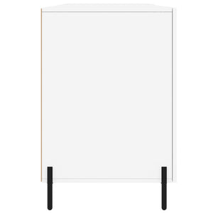 Schreibtisch, Hochglanz Weiß, 140 cm