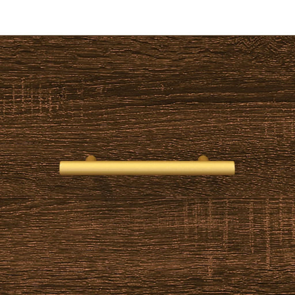 Wand-Nachttisch Braun Eichenoptik 35x35 cm