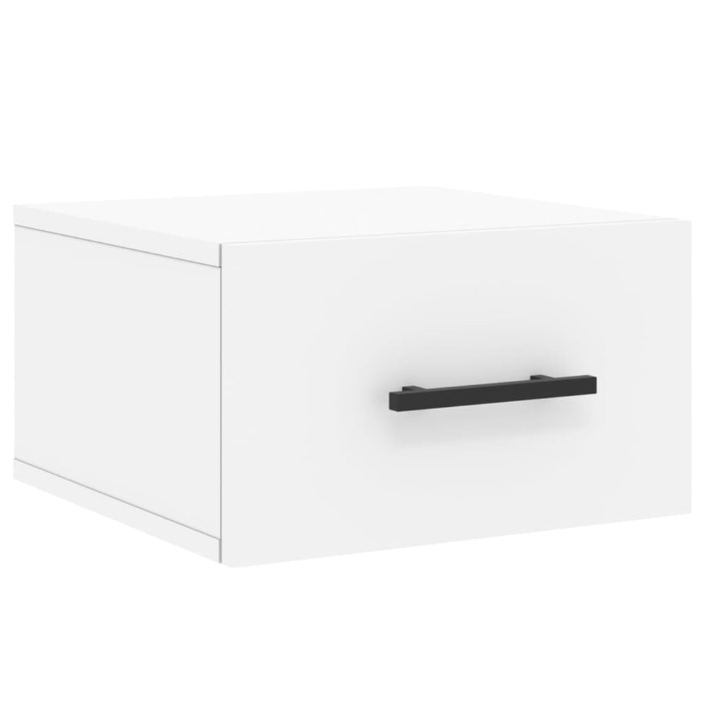 vidaXL Wall-Mounted Nightstand White 35x35x20 cm