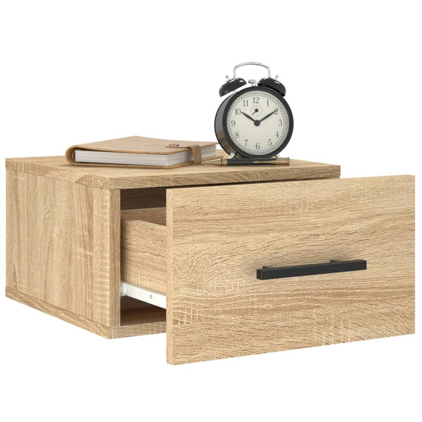 Wand Nachttische Sonoma-Eiche 2er Set