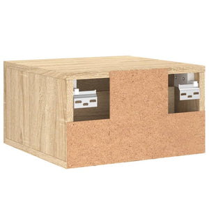 Wand Nachttische Sonoma-Eiche 2er Set