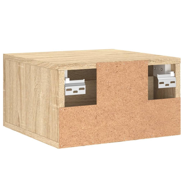 Wand Nachttische Sonoma-Eiche 2er Set