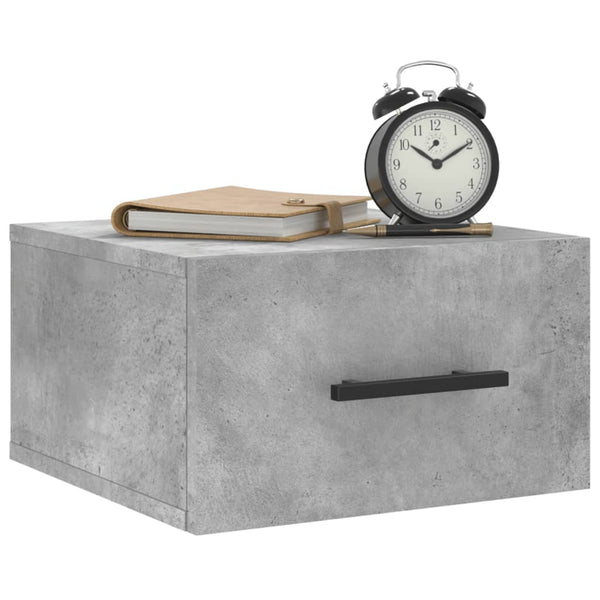 Wand-Nachttische 2er Set Betongrau 35x35x20cm