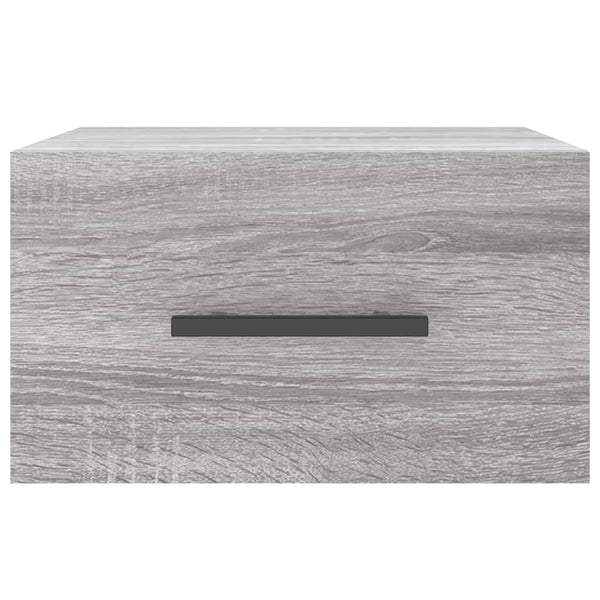 Wand-Nachttisch Grau Sonoma 35x35x20 cm