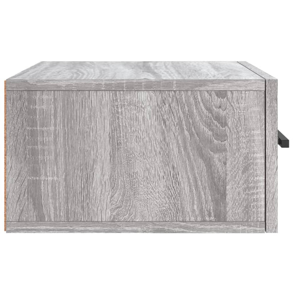 Wand-Nachttisch Grau Sonoma 35x35x20 cm